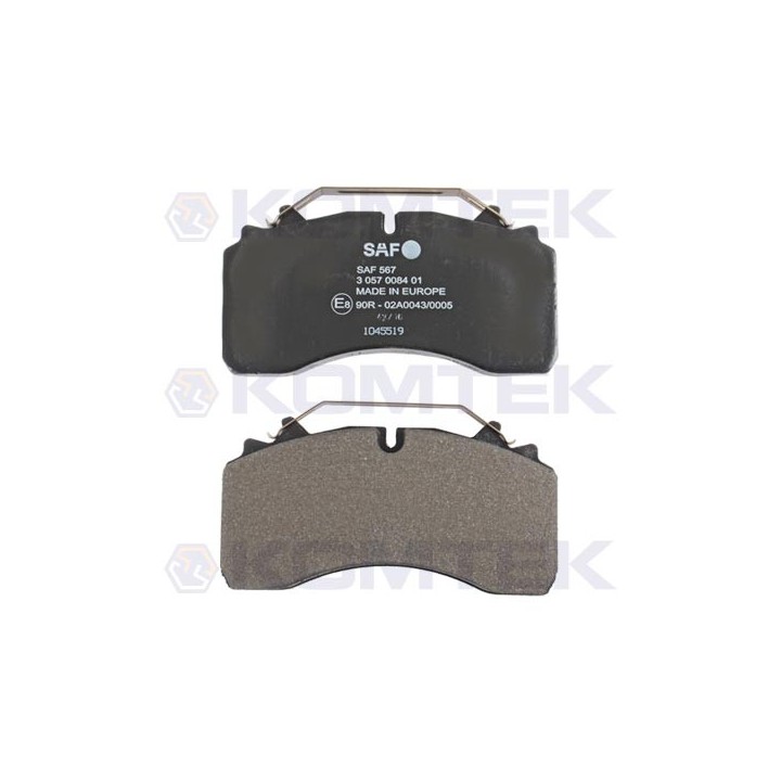 Klocki hamulcowe SAF - typ wabco