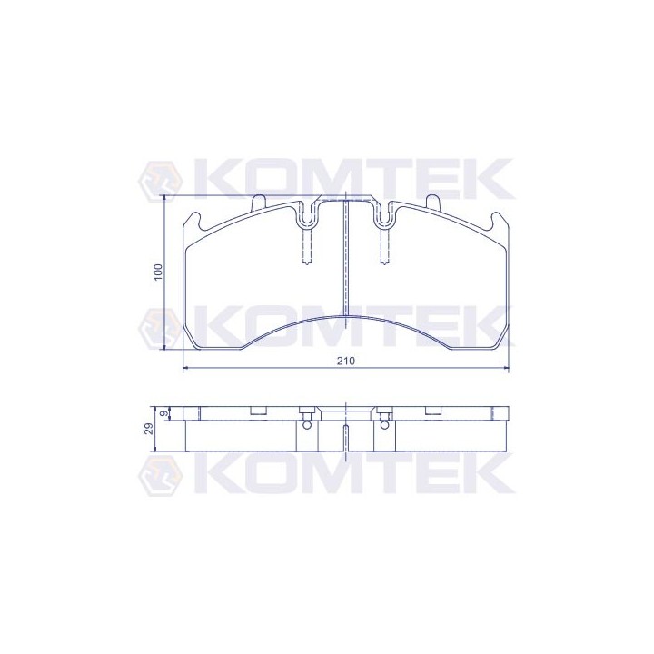 Klocki hamulcowe Premium Renault Volvo Meritor Elsa 195