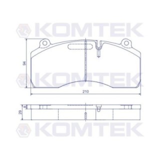 Klocki hamulcowe Renault Midlum Volvo FL6