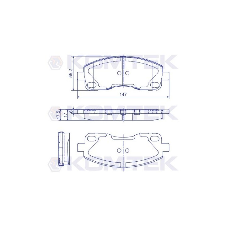 Klocki hamulcowe Mitshubishi Canter