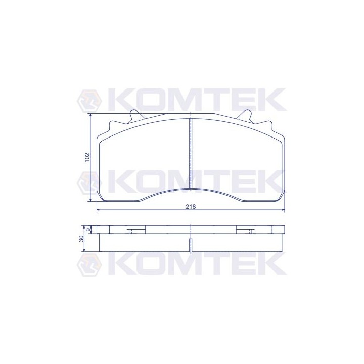 Klocki hamulcowe Premium MAN TGX